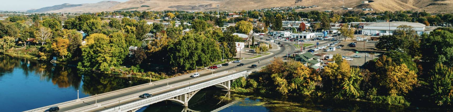 Photo of a bridge spanning across a river