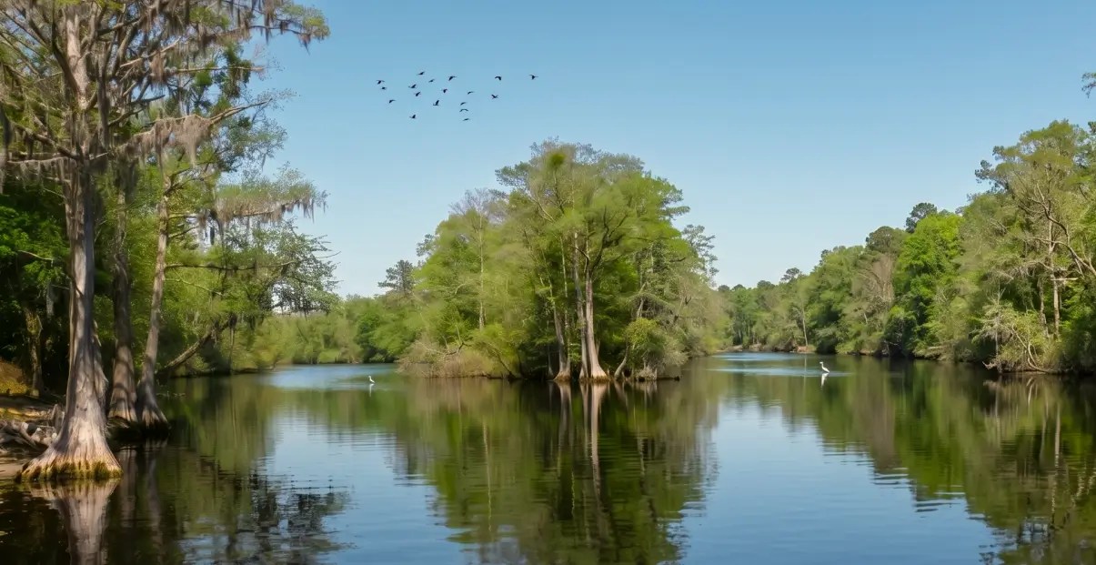 Image of river near Lumberton, NC