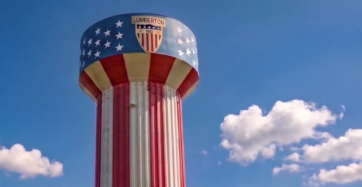 Photo of water tower in Lumberton, NC